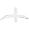 Ekena Millwork Bellingham Architectural Grade PVC Gable Bracket, 60"W x 17 1/2"H x 2"D x 4"F, 7/12 Pitch GBP060X18X0204BEL00 - alternate 1